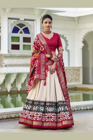 LOOKNBOOK ART Ready to Wear Lehenga & Unstitched Blouse With Dupatta