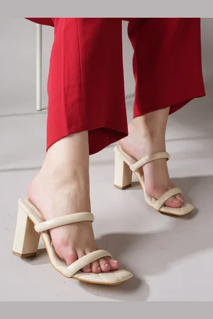 LAVIE Women Textured Block Heel Sandals