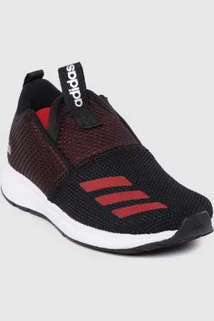 adidas Boys Black & Red HELKIN 1.0 Running Shoes