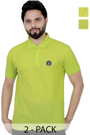 La Milano Men Polo Collar Solid Slim Fit T-shirt