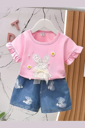YK Girls Top with Shorts