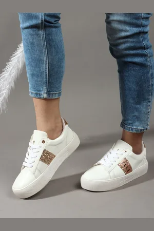 Elle Women Western - Embellished Lace-Ups Party Sneakers