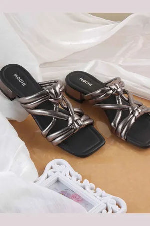 All Things Mochi Women Colourblocked Block Heel Sandals