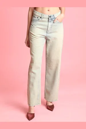Bene Kleed Women Straight Fit High-Rise Tinted Jeans