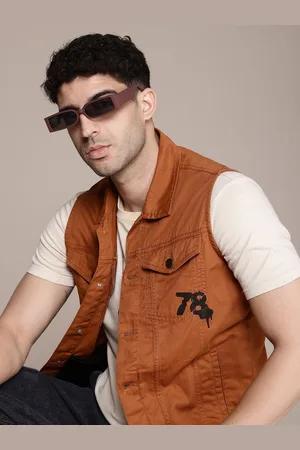 Roadster The Life Co. Sleeveless Pure Cotton Tailored Jacket
