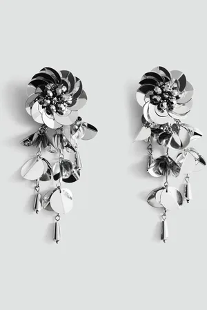 MANGO Artificial Beads Drop Earrings
