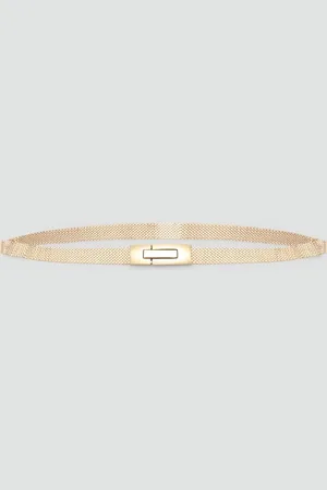MANGO Women Metallic Design Belt