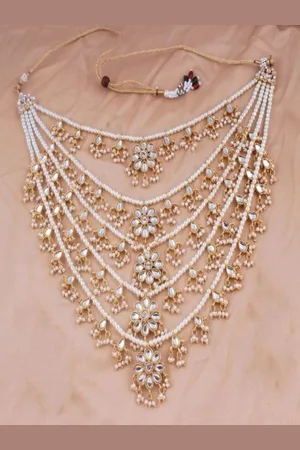I Jewels Men Gold-Plated Layered Necklace