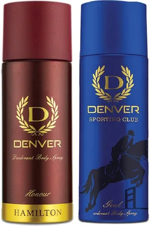 Denver Men Set of 2 Sporting Club Goal & Honour Deodorant Body Sprays