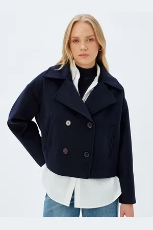 Koton Women Geometric Bomber with Embroidered Jacket