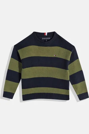 Tommy Hilfiger Boys Striped Knitted Pullover
