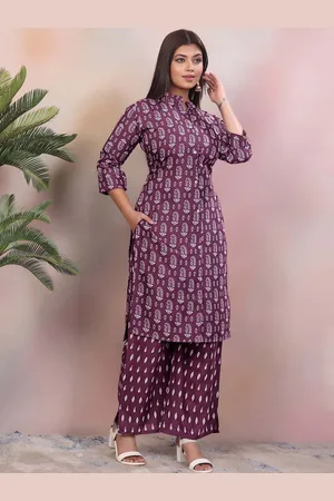 Lilots Women Ethnic Motifs Printed Regular Kurta with Palazzos