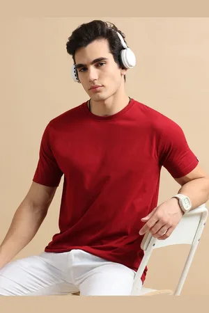 Bushirt Men Round Neck Cotton Lounge Tshirts