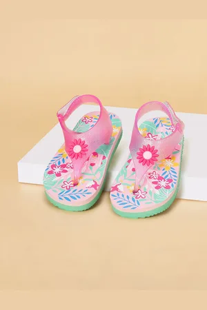 Pantaloons Girls Printed T-Strap Flats