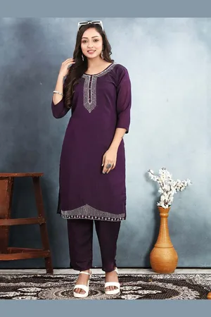 Lilots Women Yoke Design Regular Kurta with Trousers