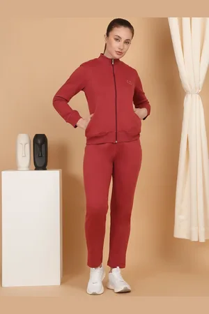 Sweet Dreams Women Mock Collar Mid-Rise Tracksuits
