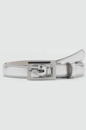 MANGO Women Slim Belt