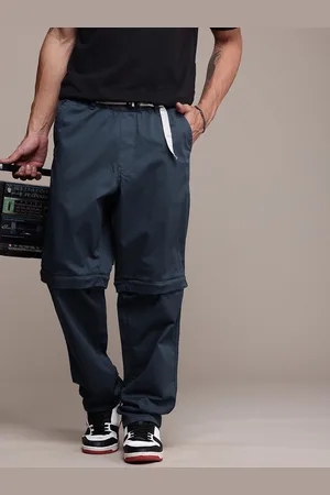 Roadster The Life Co. Men Pure Cotton Relaxed Loose Fit Convertible Trousers