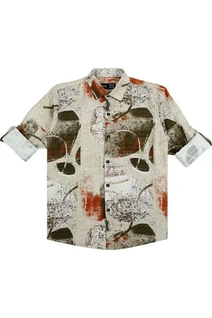 CAVIO Boys Comfort Opaque Printed Casual Shirt