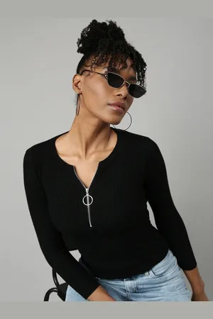 SHOWOFF Women Fitted Crop Top