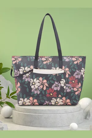 Caprese Floal Printed PU Shopper Shoulder Bag