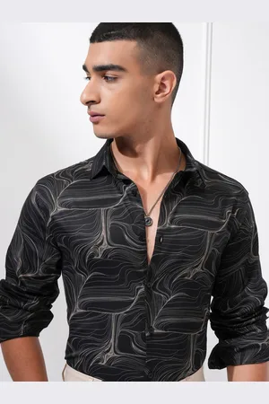 Ketch Men Abstract Printed Slim Fit Casual Shirt