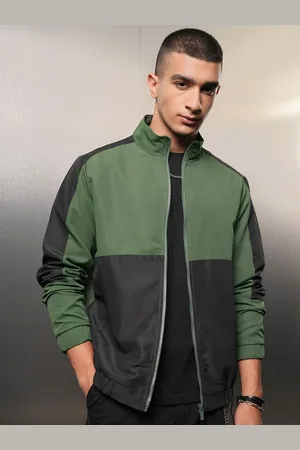 Ketch Men Colourblocked Crop Sporty Jacket