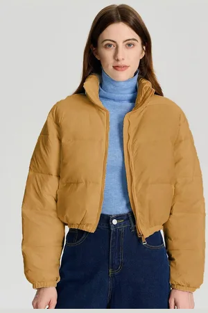 KOTTY Women Crop Puffer Jacket