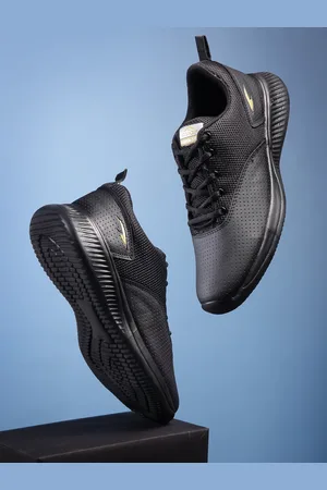 ASIAN Men Black Mesh Running Shoes