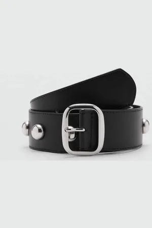 MANGO Women Studded Casual Belt