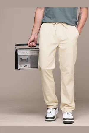 Roadster The Life Co. Men Straight Fit Pure Cotton Chinos Trousers