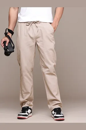 Roadster The Life Co. Men Straight Fit Pure Cotton Chinos Trousers