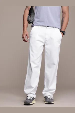WROGN Men Loose Fit Pure Cotton Jeans