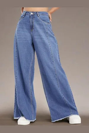 Roadster The Lifestyle Co Street Cool Palazzo Fit Light Fade Jeans