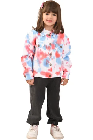 Superminis Girls Tie & Dye Dyed Denim Jacket