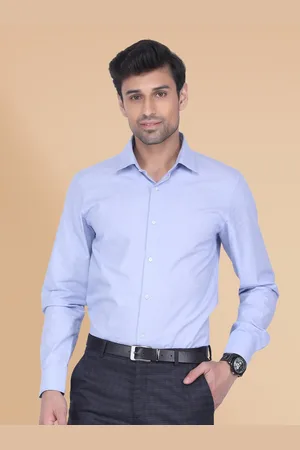 Berkshire Smart Slim Fit Spread Collar Cotton Formal Shirt
