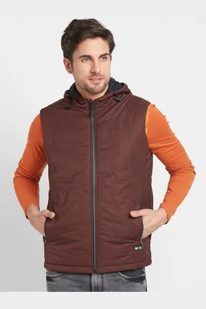 Being Human Sleeveless Hooded Quilted Jacket