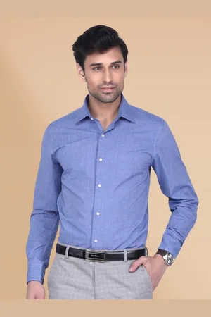 Berkshire Smart Slim Fit Spread Collar Long Sleeves Cotton Formal Shirt