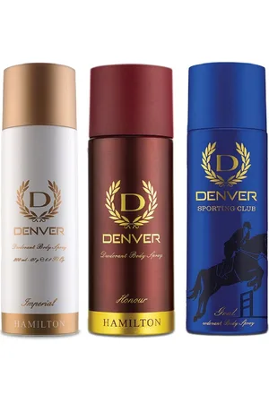 Denver Men Set of 3 Deodorant Body Sprays - Imperial + Honour + Goal - 200ml Each