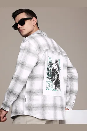 Roadster The Life Co. Checked Relaxed Fit Casual Shacket