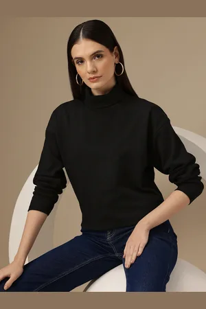 Chemistry Women High Neck Pure Cotton Sweatshirt