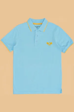 Pantaloons Boys Solid Polo Collar Cotton T-shirt