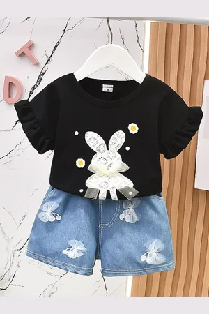 YK Girls Top with Shorts