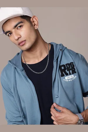 Roadster The Lifestyle Co. Brand Logo Print Hooded Sweatshirt