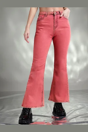 KOTTY Women Jean Flared High-Rise Stretchable Jeans