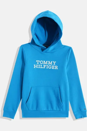 Tommy Hilfiger Boys Brand Logo Printed Hooded Sweatshirt