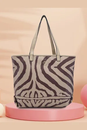 Caprese PU Abstract Printed Shopper Tote Bag