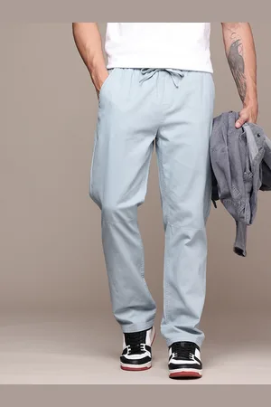 Roadster The Life Co. Men Straight Fit Pure Cotton Chinos Trousers