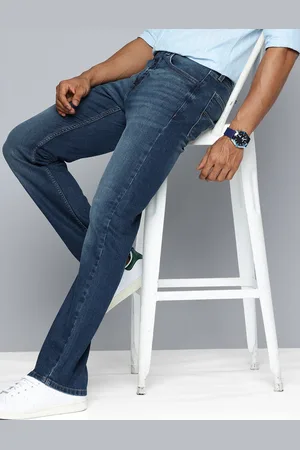 Flying Machine Men Jango Relax Straight Fit Heavy Fade Stretchable Jeans