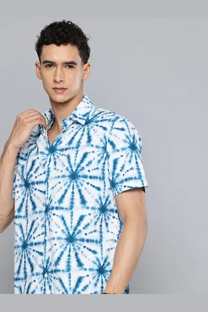 Flying Machine Pure Cotton Opaque Tie and Dye Casual Shirt